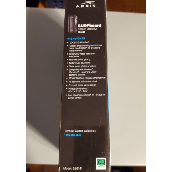 ARRIS SURFboard SB6141 modem and power supply - Picture 8 of 12
